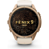 Garmin pulsómetros con gps FENIX 9 PRO INREACH, 43 MM TITANIO DORADA CORREA BE 01