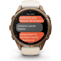 Garmin pulsómetros con gps FENIX 9 PRO INREACH, 43 MM TITANIO DORADA CORREA BE 07