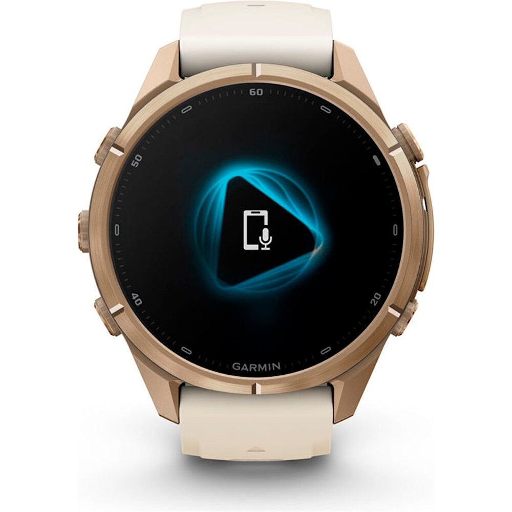Garmin pulsómetros con gps FENIX 9 PRO INREACH, 43 MM TITANIO DORADA CORREA BE 08