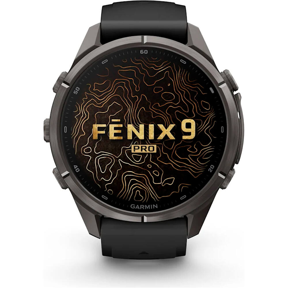 Garmin pulsómetros con gps FENIX 9 PRO INREACH, 43 MM TITANIO RECUBRIMIENTO DLC GR CARB 01