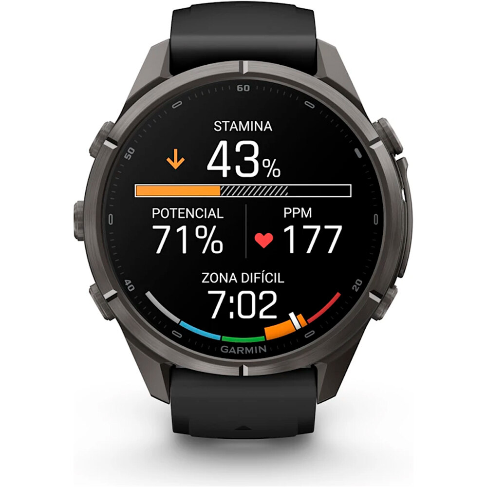 Garmin pulsómetros con gps FENIX 9 PRO INREACH, 43 MM TITANIO RECUBRIMIENTO DLC GR CARB 03