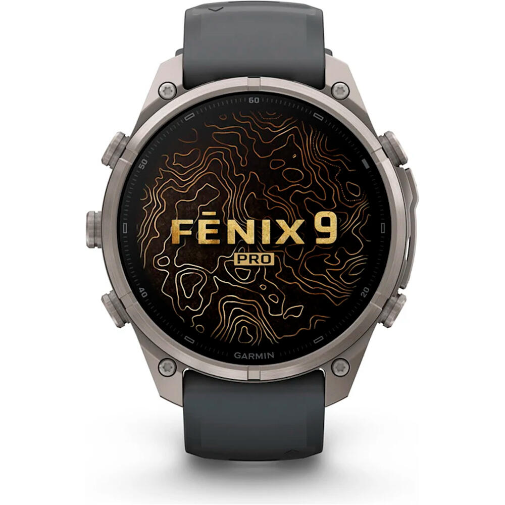 Garmin pulsómetros con gps FENIX 9 PRO INREACH, 47 MM TITANIO CORREA GR 01