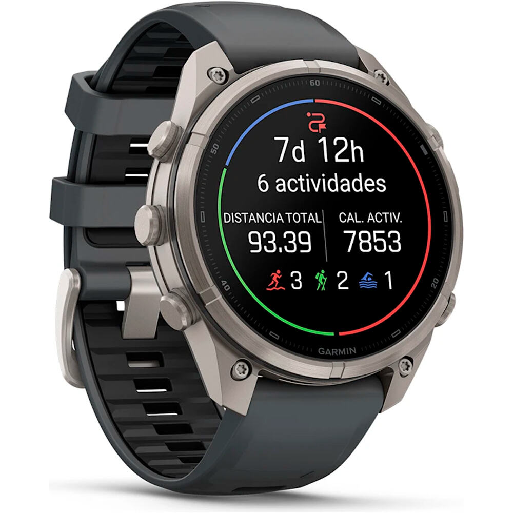 Garmin pulsómetros con gps FENIX 9 PRO INREACH, 47 MM TITANIO CORREA GR 02