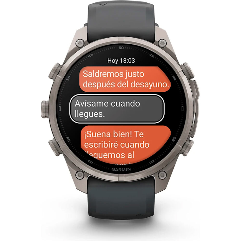 Garmin pulsómetros con gps FENIX 9 PRO INREACH, 47 MM TITANIO CORREA GR 07