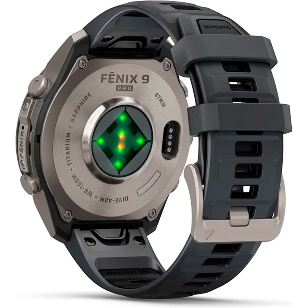 Garmin pulsómetros con gps FENIX 9 PRO INREACH, 47 MM TITANIO CORREA GR 11