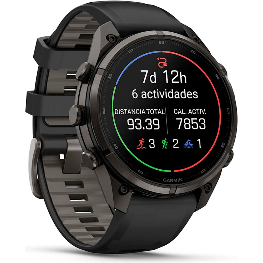 Garmin pulsómetros con gps FENIX 9 PRO INREACH, 47 MM TITANIO RECUBRIMIENTO DLC GR CARB 02