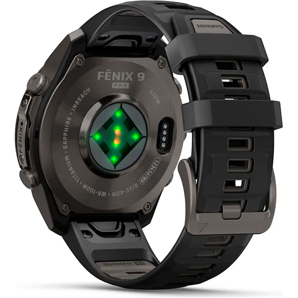 Garmin pulsómetros con gps FENIX 9 PRO INREACH, 47 MM TITANIO RECUBRIMIENTO DLC GR CARB 11