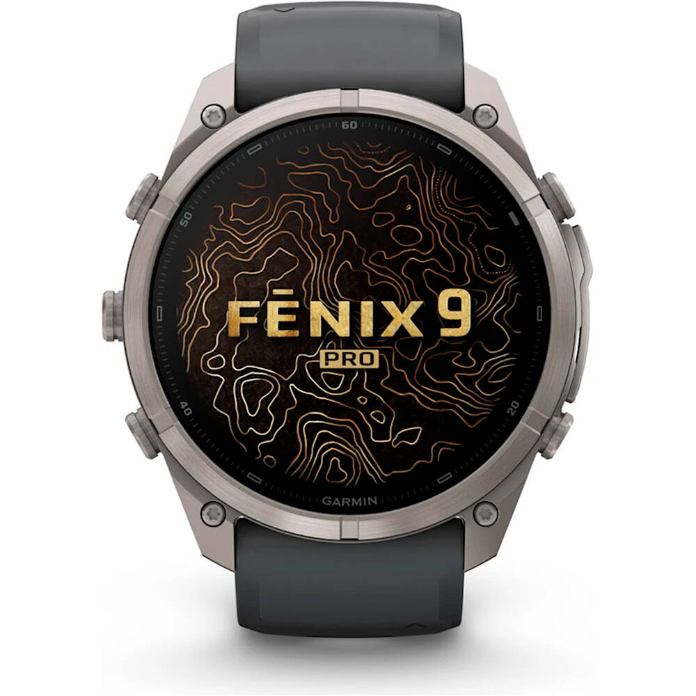 Garmin pulsómetros con gps FENIX 9 PRO INREACH, 51 MM TITANIO CORREA GR 01