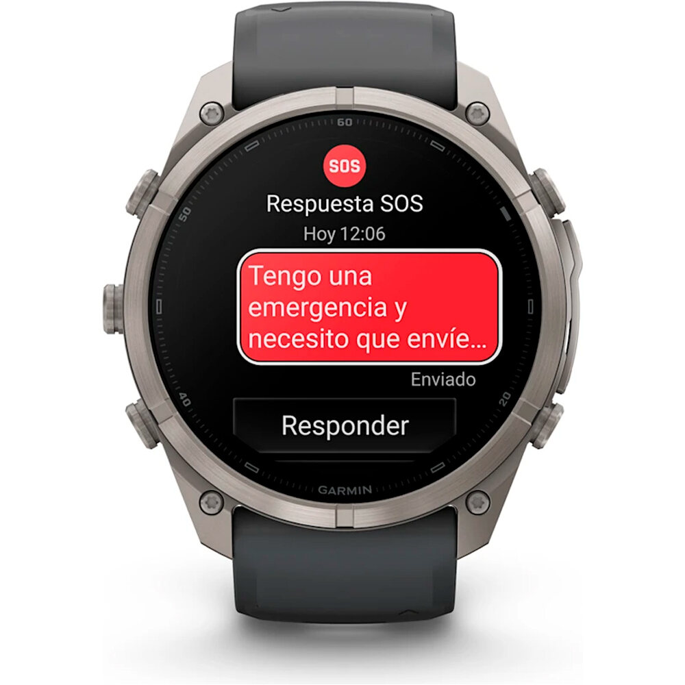 Garmin pulsómetros con gps FENIX 9 PRO INREACH, 51 MM TITANIO CORREA GR 06