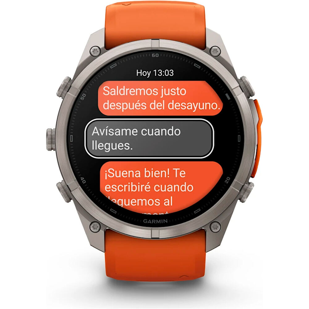 Garmin pulsómetros con gps FENIX 9 PRO INREACH, 51 MM TITANIO CORREA NA 07