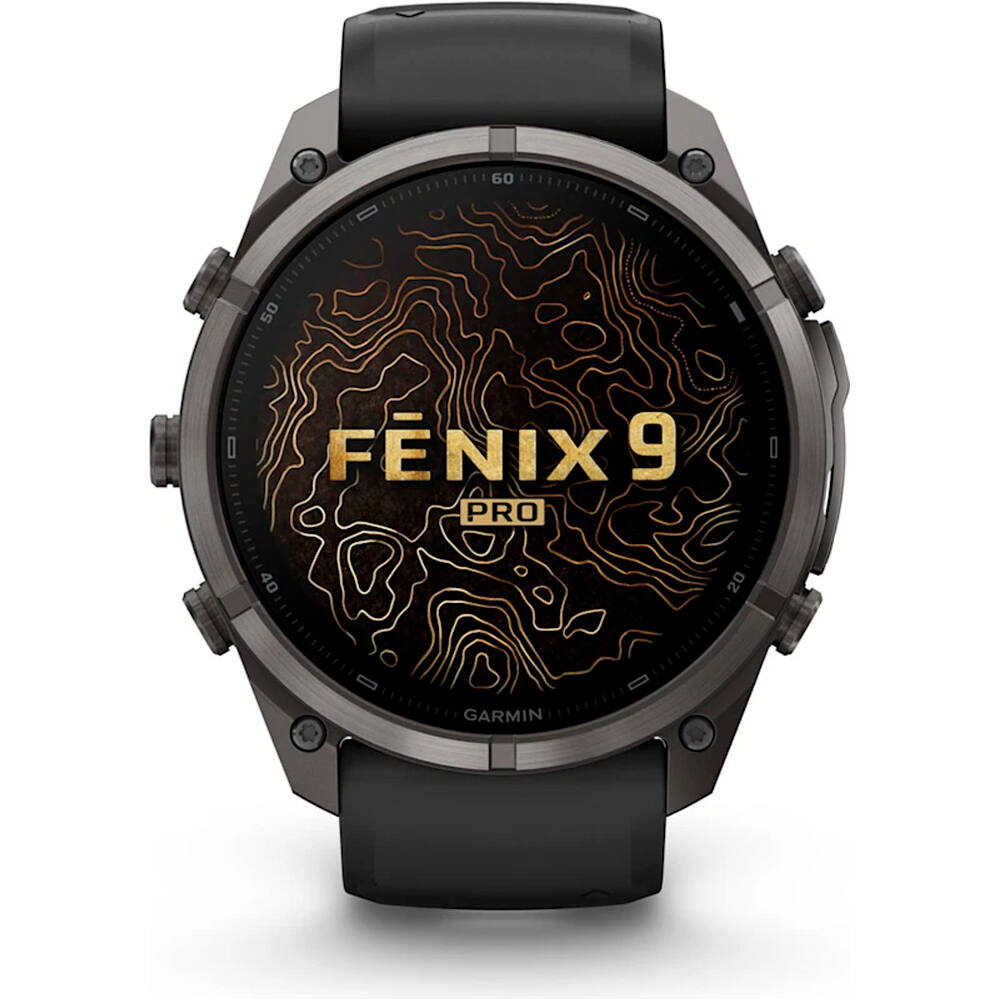 Garmin pulsómetros con gps FENIX 9 PRO INREACH, 51 MM TITANIO RECUBRIMIENTO DLC GR CARB 01