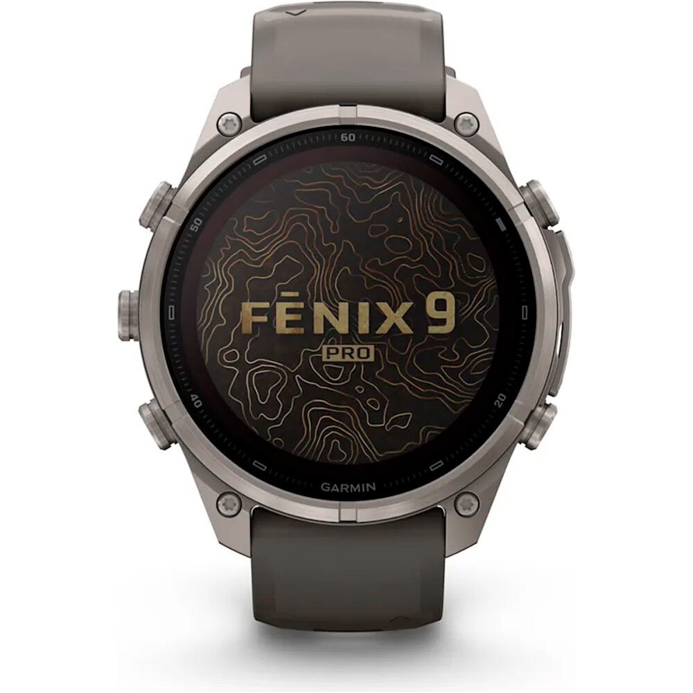 Garmin pulsómetros con gps FENIX 9 PRO INREACH, SOLAR, 47 MM TITANIO CORREA GR 01