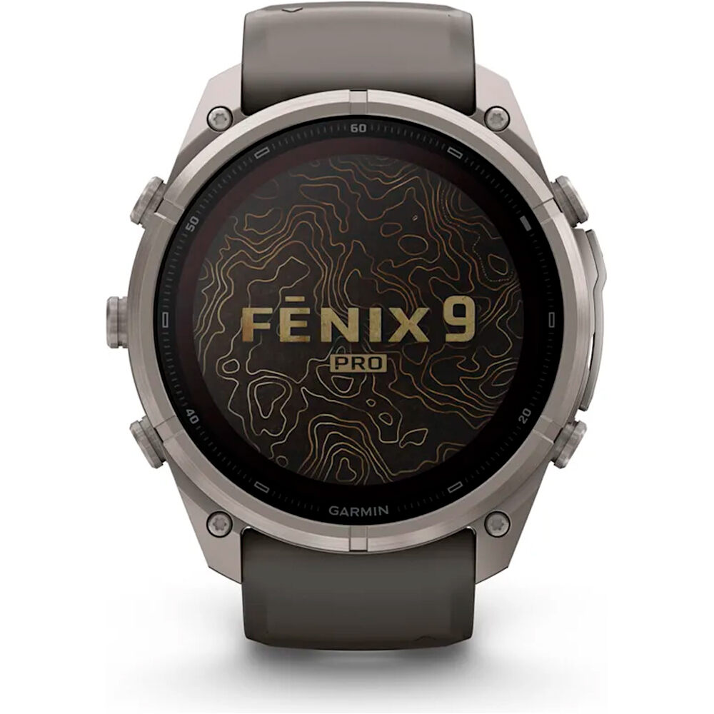 Garmin pulsómetros con gps FENIX 9 PRO INREACH, SOLAR, 51 MM TITANIO CORREA GR 01