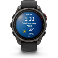 Garmin pulsómetros con gps F?nix 8 Pro  47 mm, AMOLED Cristal de zafiro, titanio DLC g 09