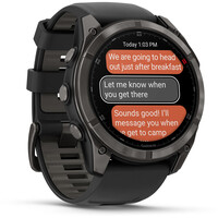 Garmin pulsómetros con gps F?nix 8 Pro  51 mm, AMOLED Cristal de zafiro, titanio DLC g 06