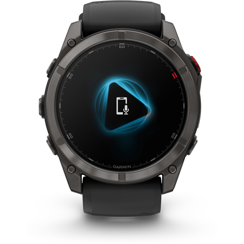 Garmin pulsómetros con gps F?nix 8 Pro  51 mm, AMOLED Cristal de zafiro, titanio DLC g 08
