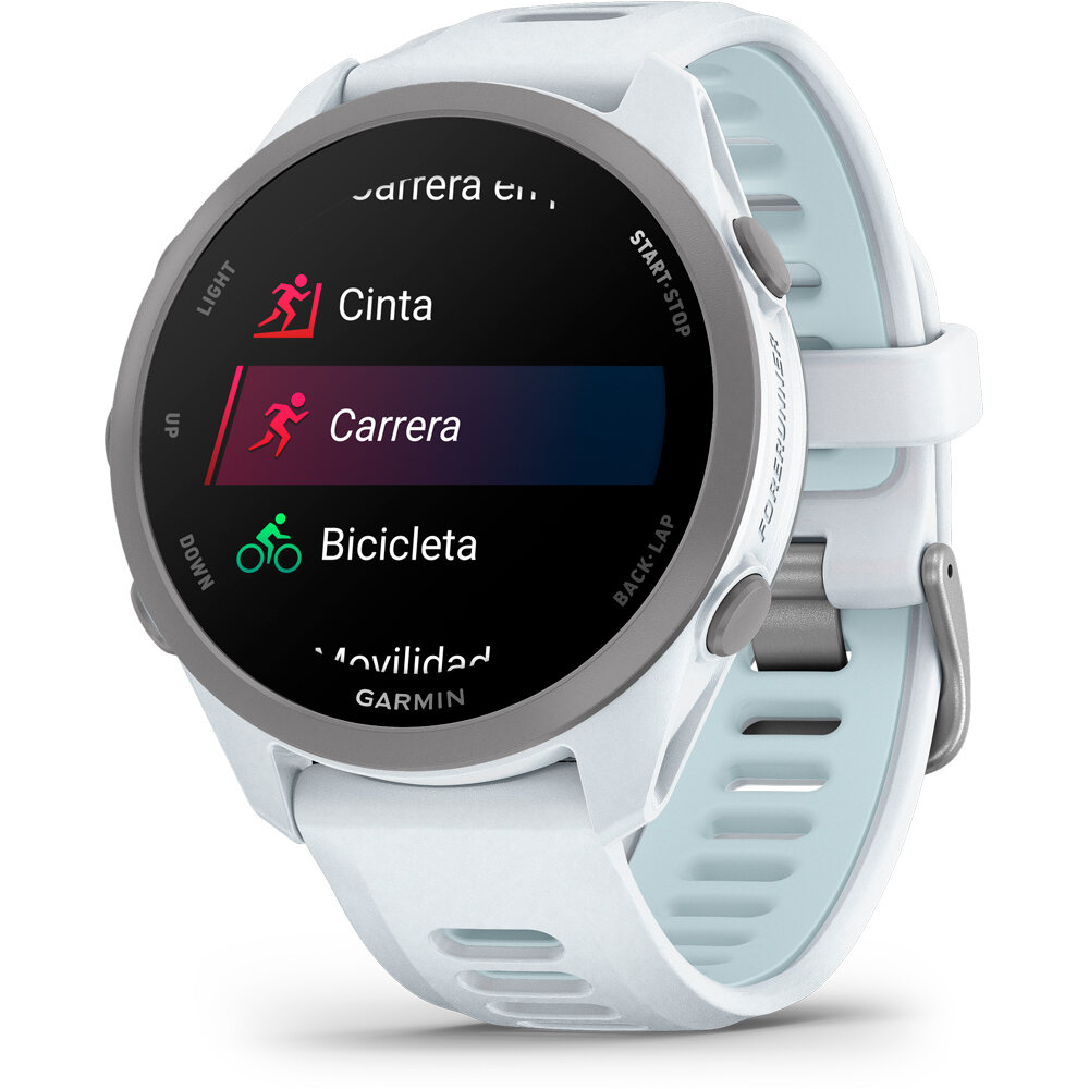 Garmin pulsómetros con gps Forerunner 170, Blanco 02