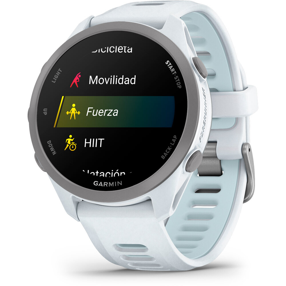Garmin pulsómetros con gps Forerunner 170, Blanco 03