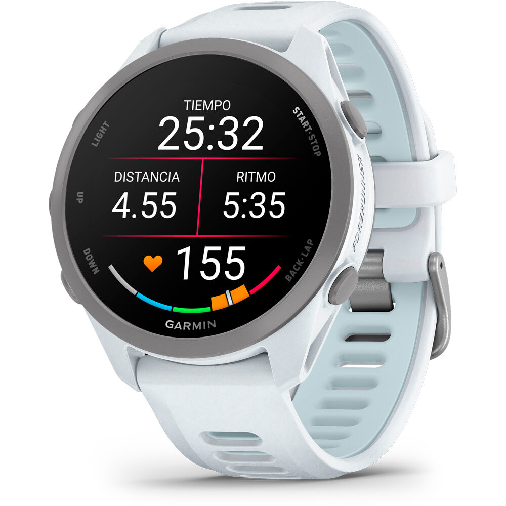 Garmin pulsómetros con gps Forerunner 170, Blanco 05