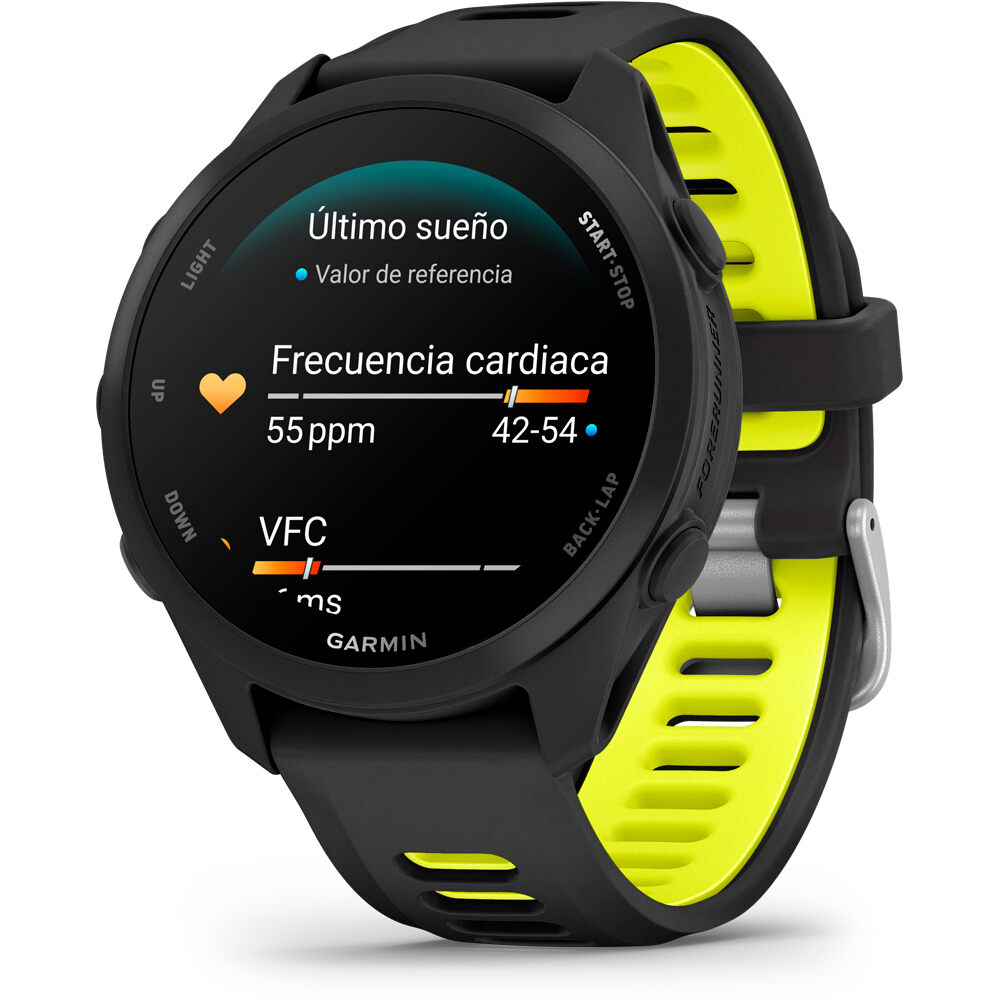 Garmin pulsómetros con gps Forerunner 170 Music, Negro 07