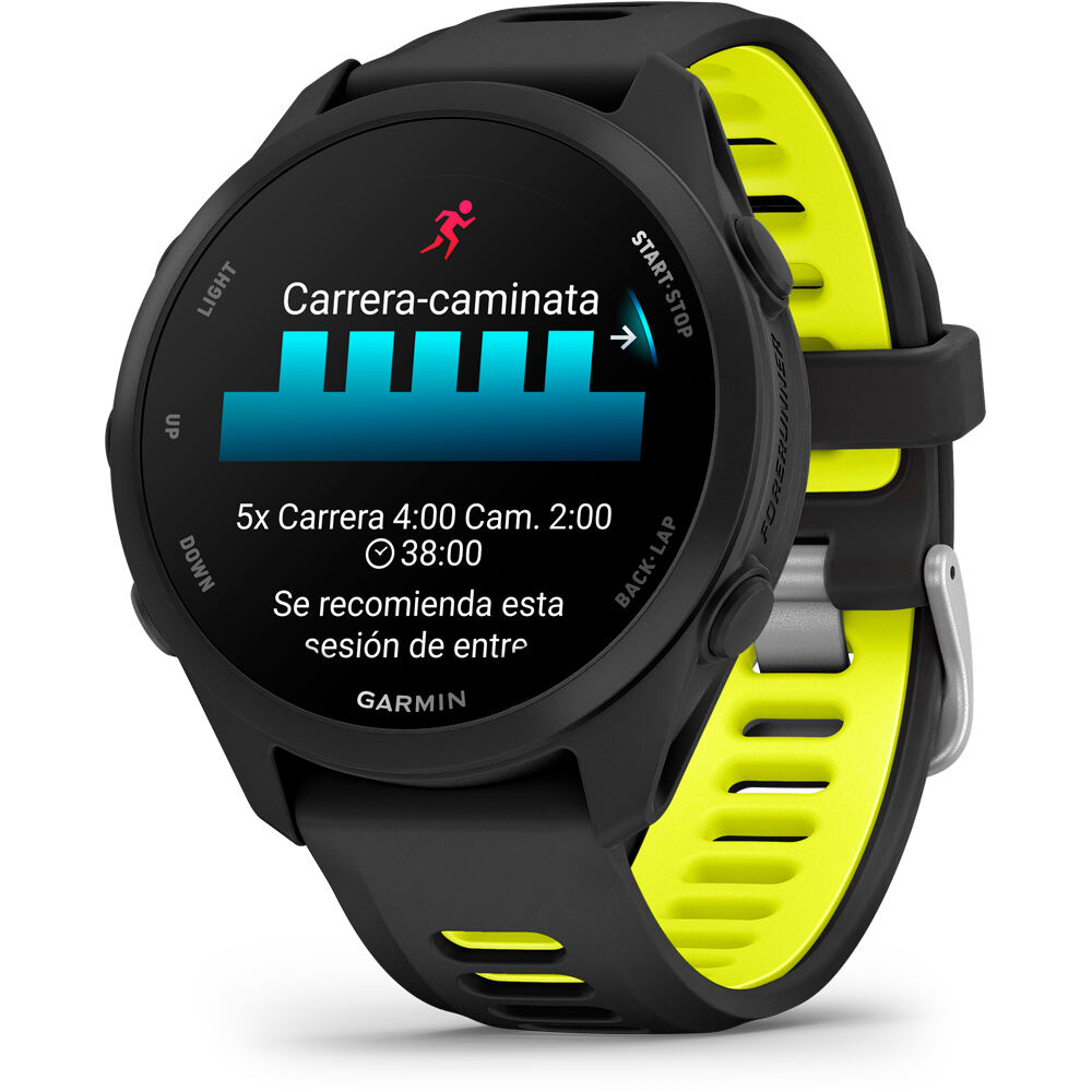 Garmin pulsómetros con gps Forerunner 170 Music, Negro 16