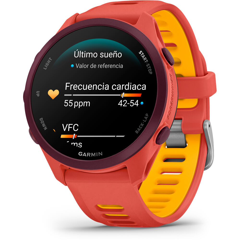Garmin pulsómetros con gps Forerunner 170 Music, Rojo 07