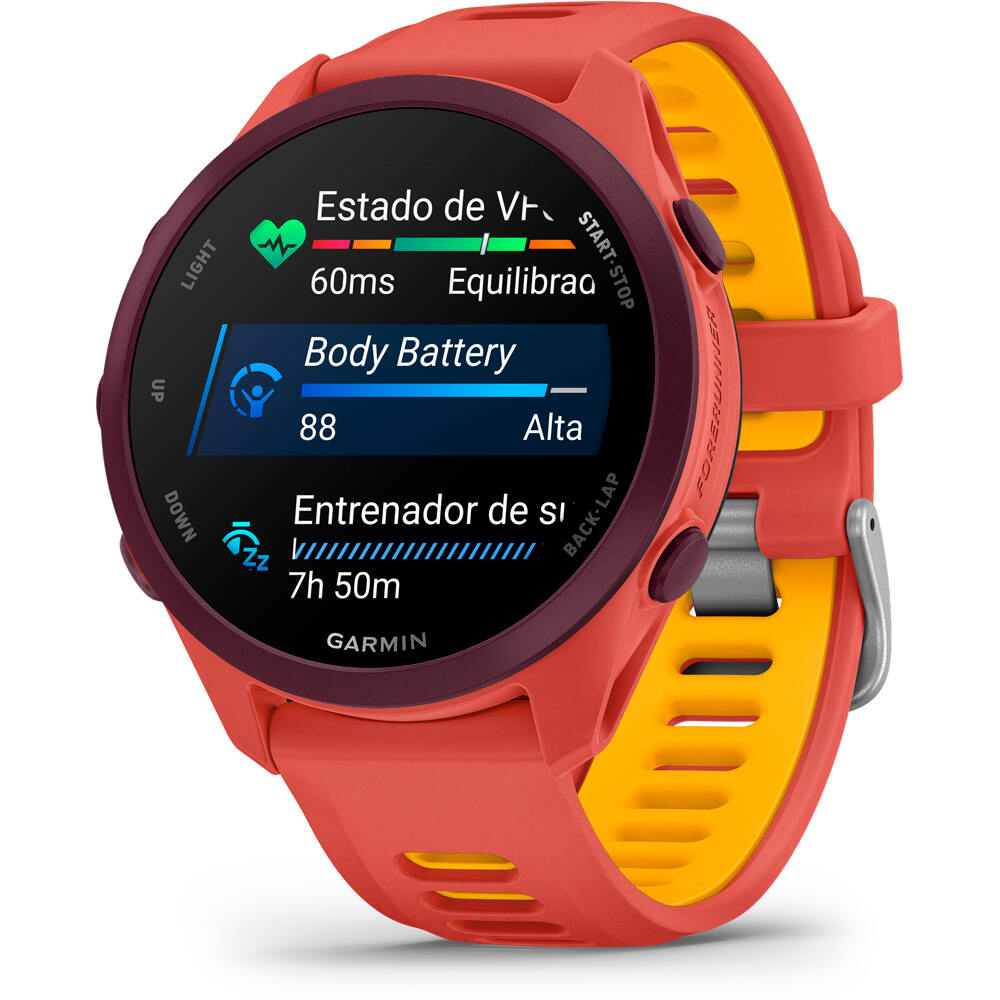 Garmin pulsómetros con gps Forerunner 170 Music, Rojo 12
