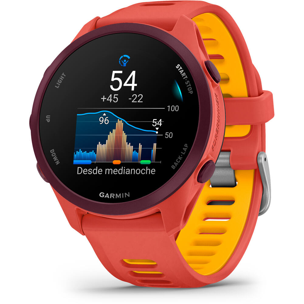 Garmin pulsómetros con gps Forerunner 170 Music, Rojo 18