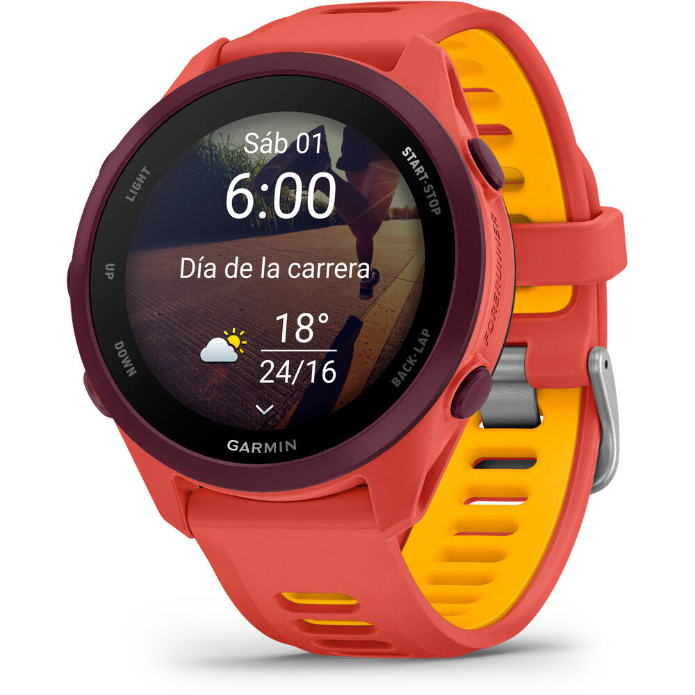 Garmin pulsómetros con gps Forerunner 170 Music, Rojo 24