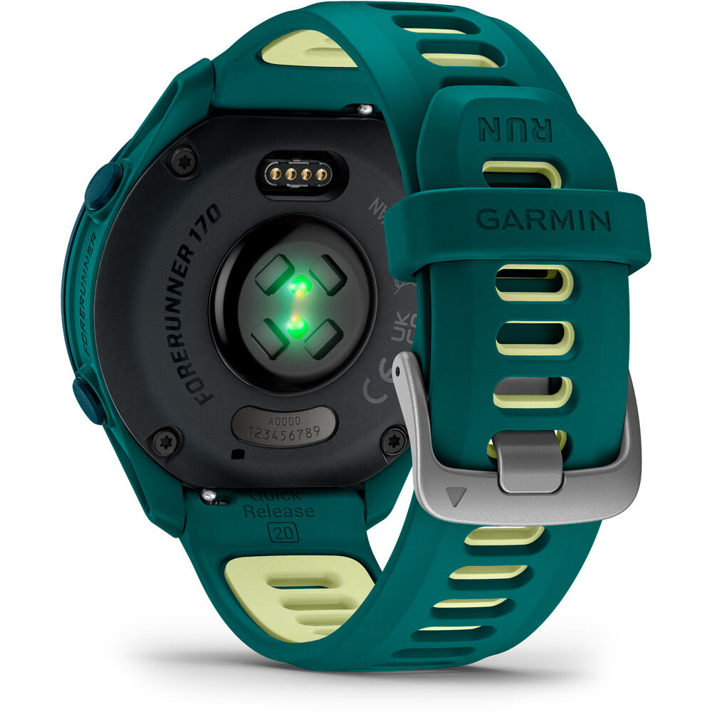 Garmin pulsómetros con gps Forerunner 170 Music, Verde 01