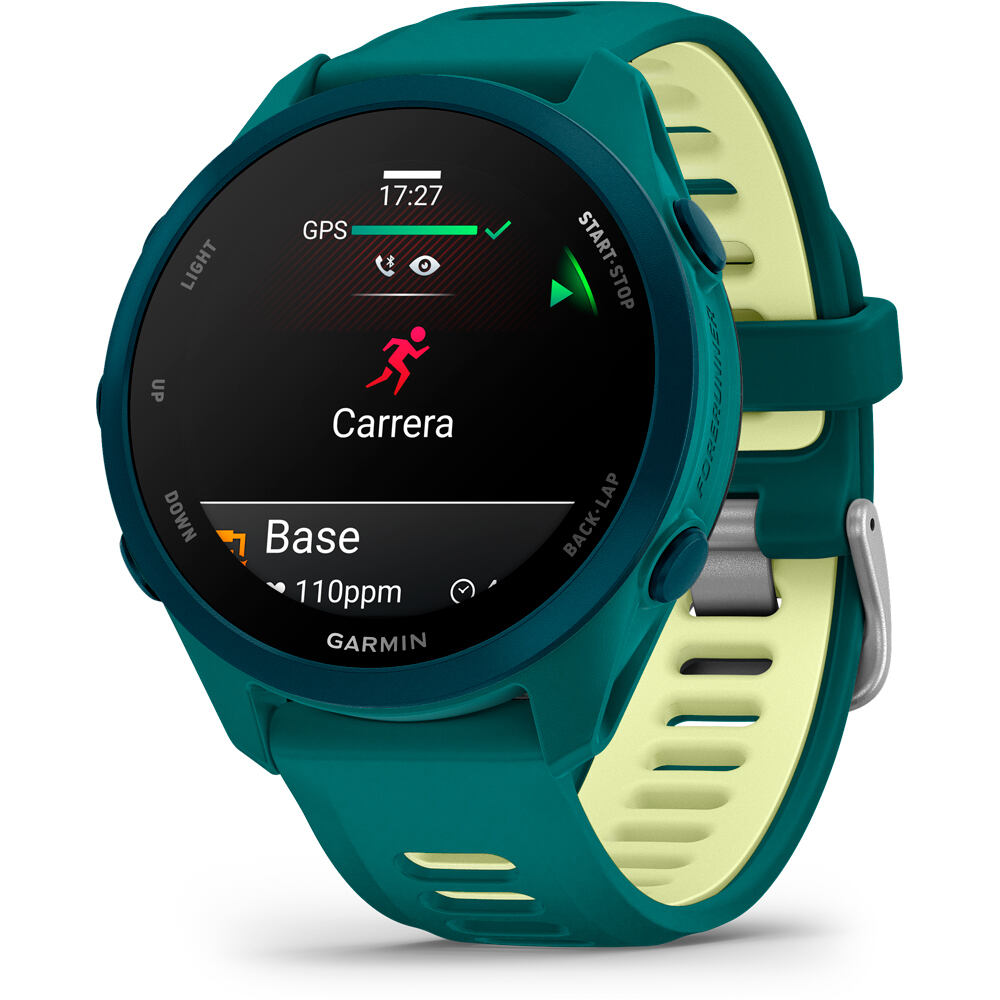 Garmin pulsómetros con gps Forerunner 170 Music, Verde 04
