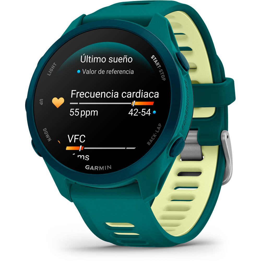 Garmin pulsómetros con gps Forerunner 170 Music, Verde 07