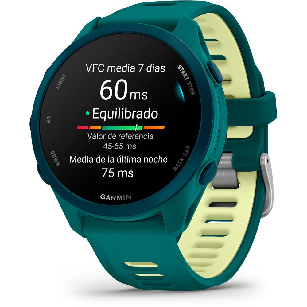 Garmin pulsómetros con gps Forerunner 170 Music, Verde 08