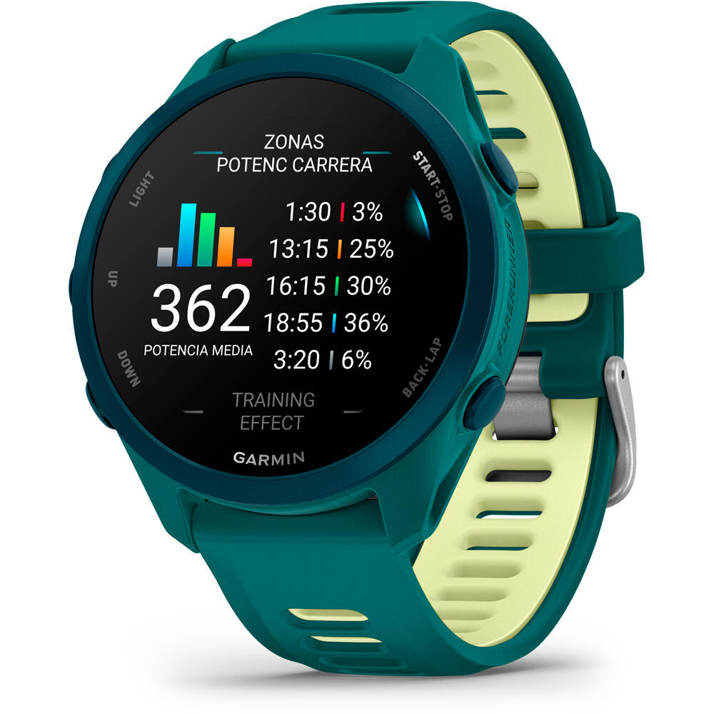 Garmin pulsómetros con gps Forerunner 170 Music, Verde 14