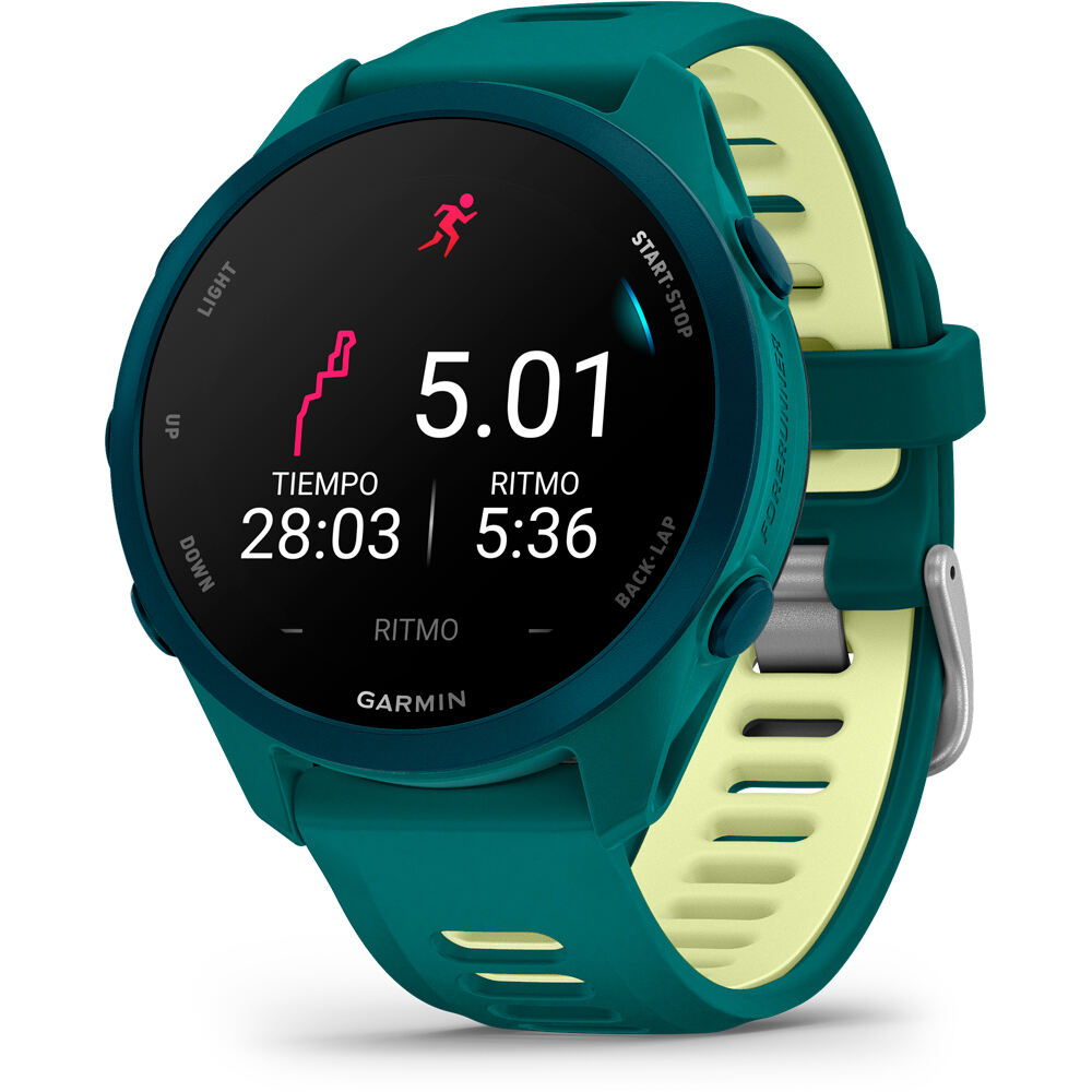 Garmin pulsómetros con gps Forerunner 170 Music, Verde 15