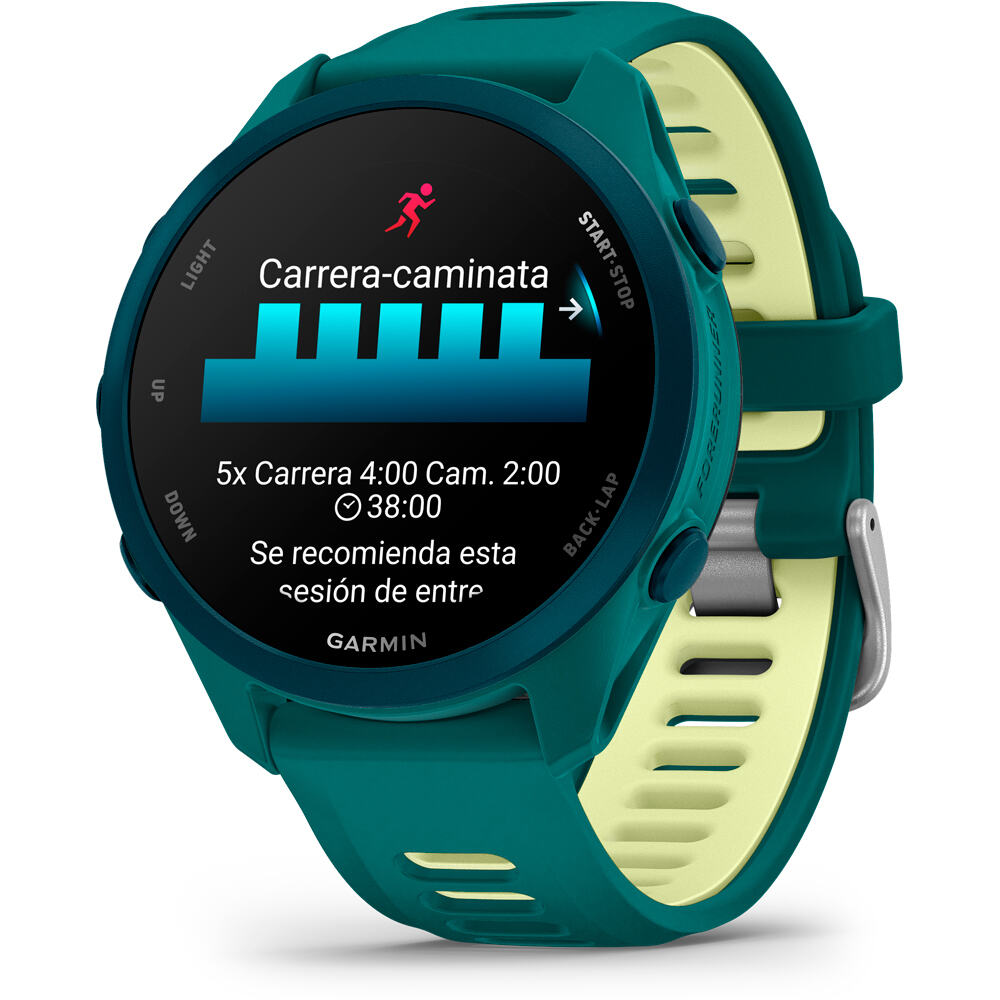 Garmin pulsómetros con gps Forerunner 170 Music, Verde 16