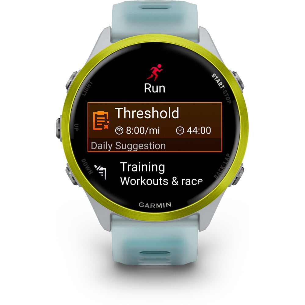 Garmin pulsómetros con gps Forerunner 570 47mm Blanco/Amarillo 04