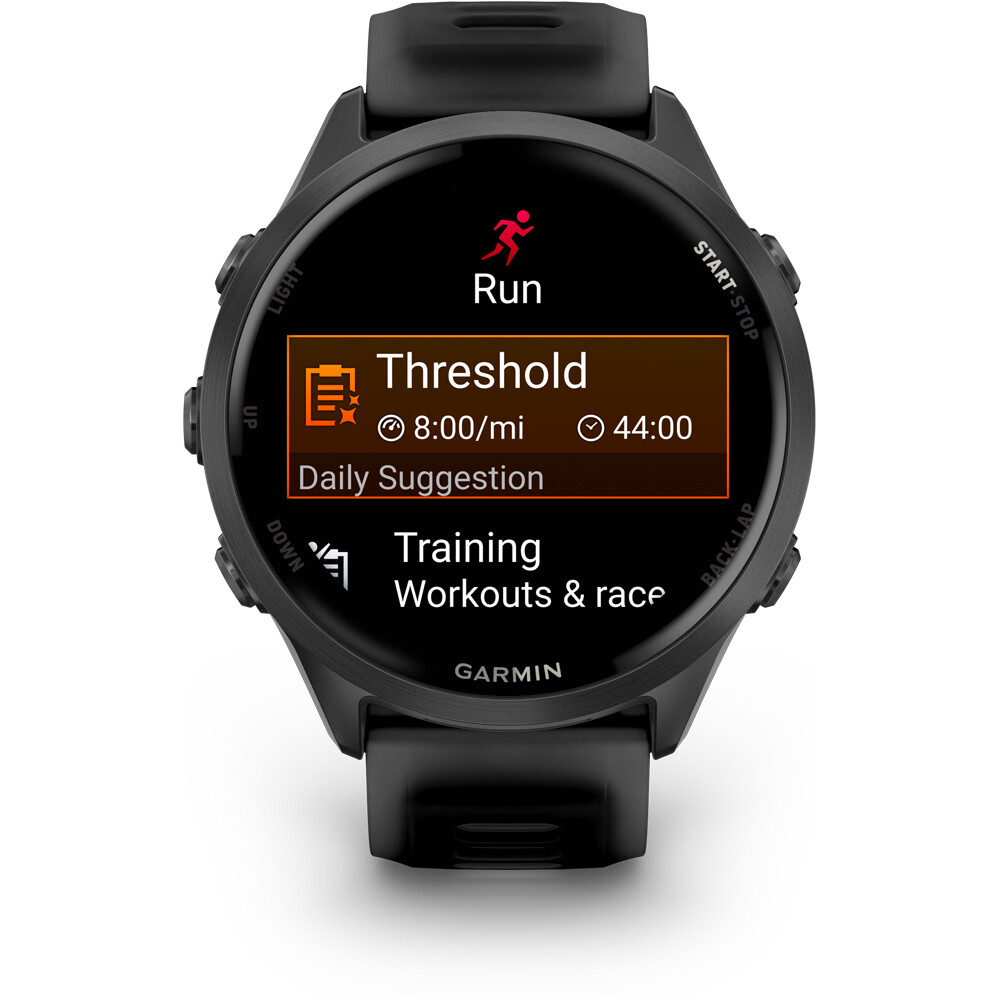 Garmin pulsómetros con gps Forerunner 570 47mm Negro 04