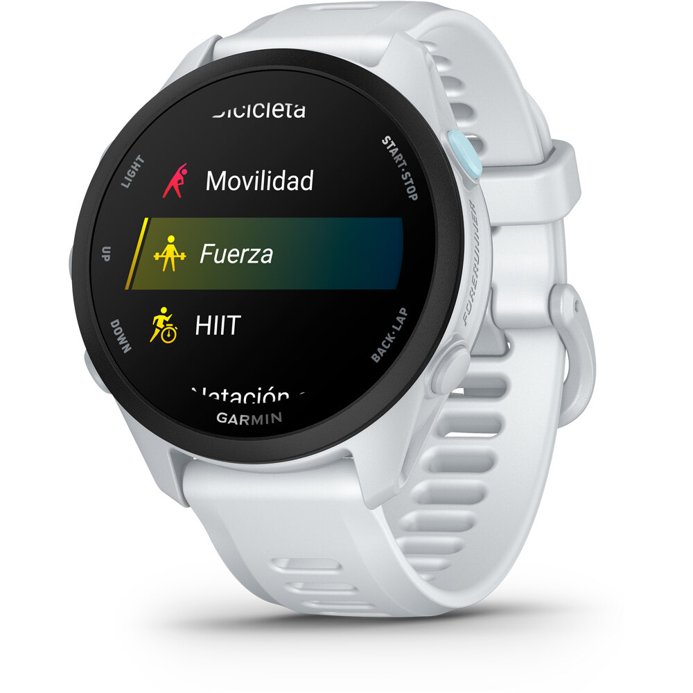 Garmin pulsómetros con gps Forerunner 70, Blanco 03