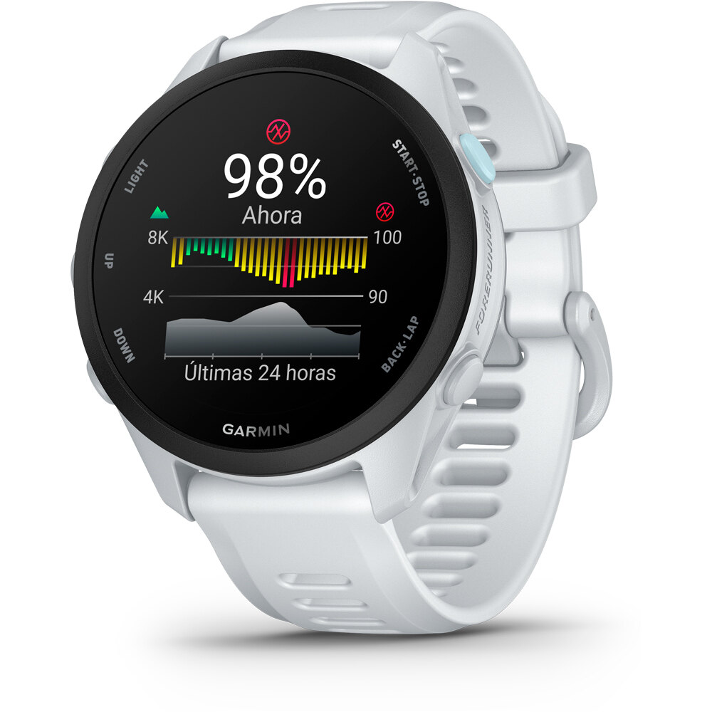 Garmin pulsómetros con gps Forerunner 70, Blanco 06