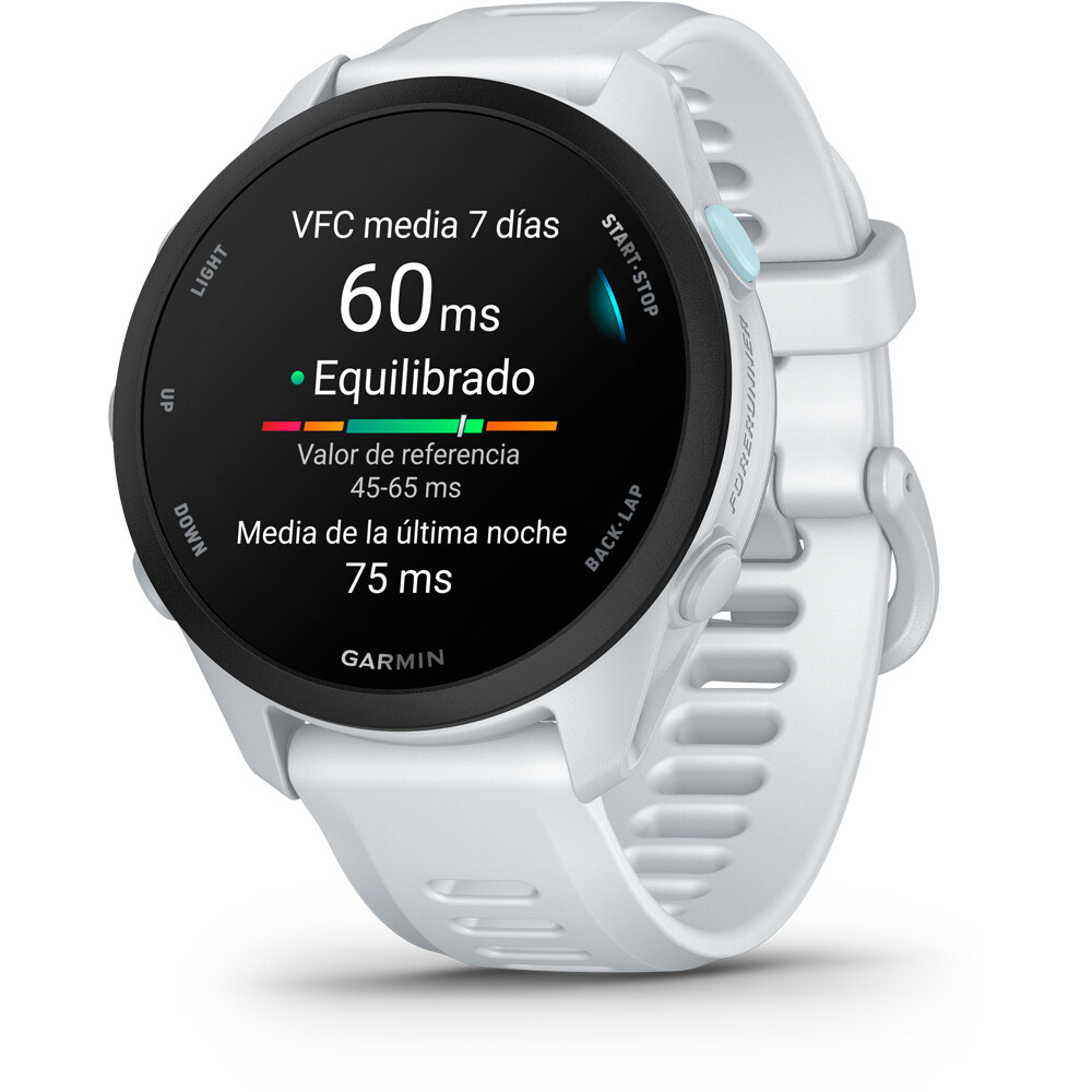 Garmin pulsómetros con gps Forerunner 70, Blanco 08