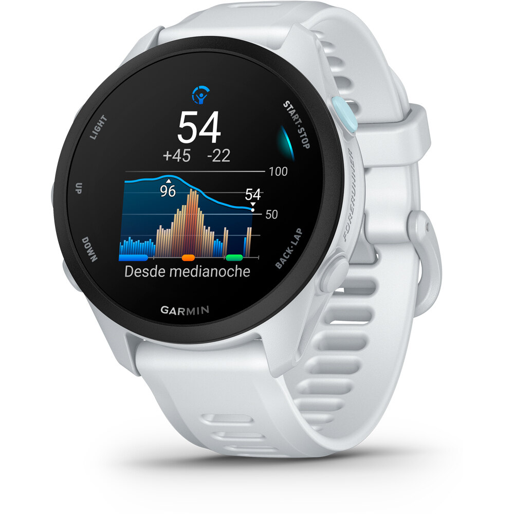 Garmin pulsómetros con gps Forerunner 70, Blanco 18