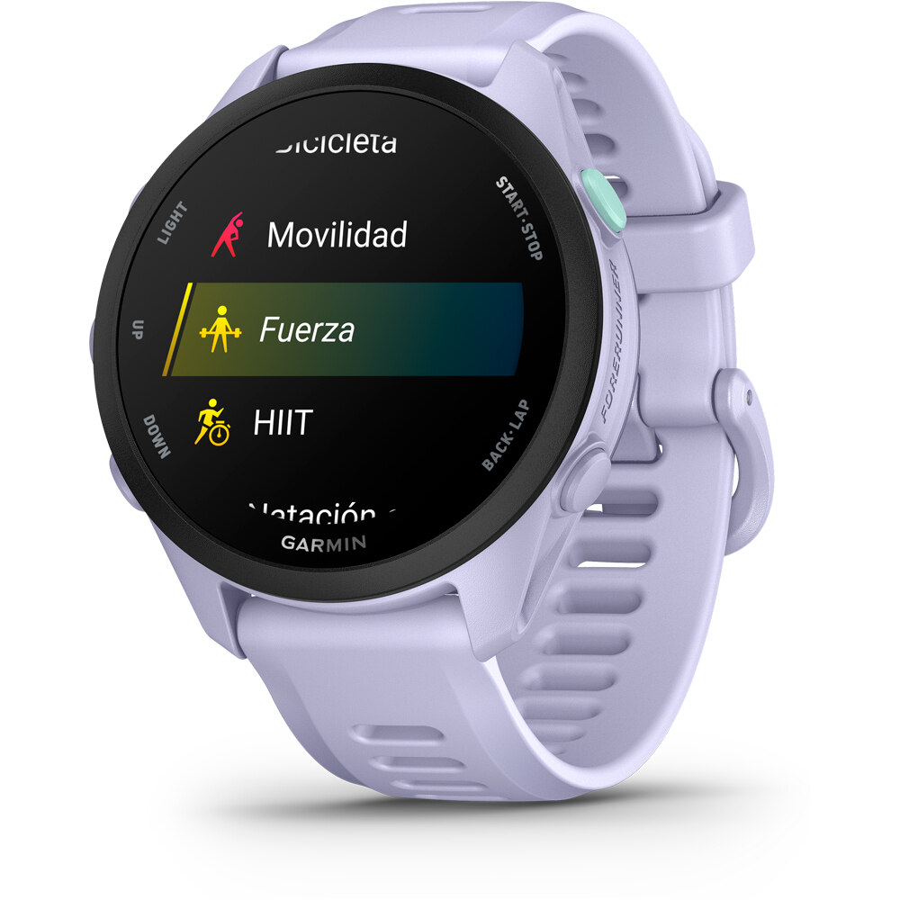 Garmin pulsómetros con gps Forerunner 70, Lila 03