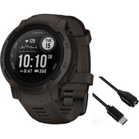 Garmin pulsómetros con gps Instinct 2  Negro vista frontal