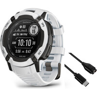 Garmin pulsómetros con gps Instinct 2X Solar Whitestone vista frontal
