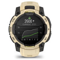 Garmin pulsómetros con gps Instinct 3 45 mm, AMOLED Beige con corr 10
