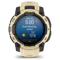 Garmin pulsómetros con gps Instinct 3 45 mm, AMOLED Beige con corr 11