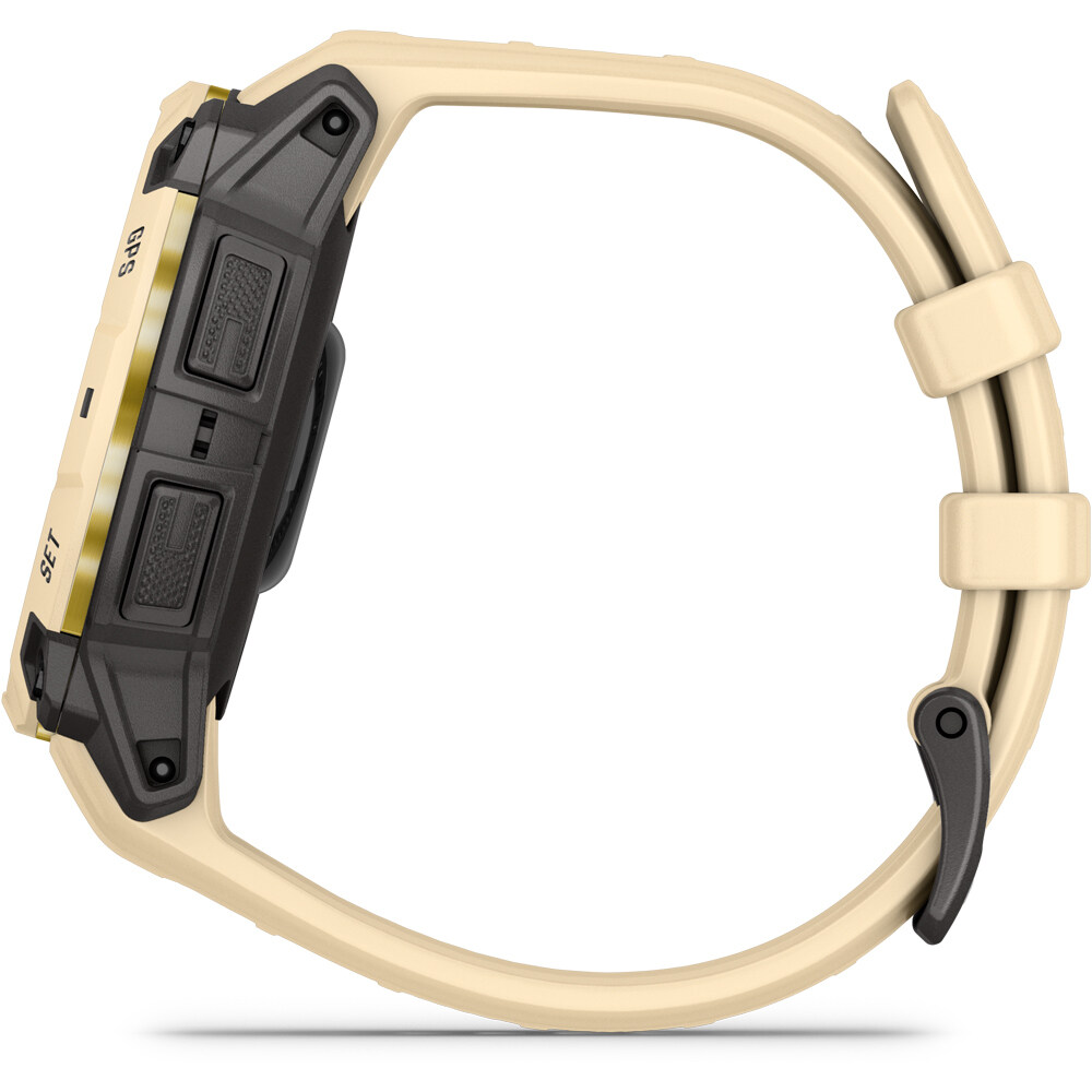 Garmin pulsómetros con gps Instinct 3 45 mm, AMOLED Beige con corr 16