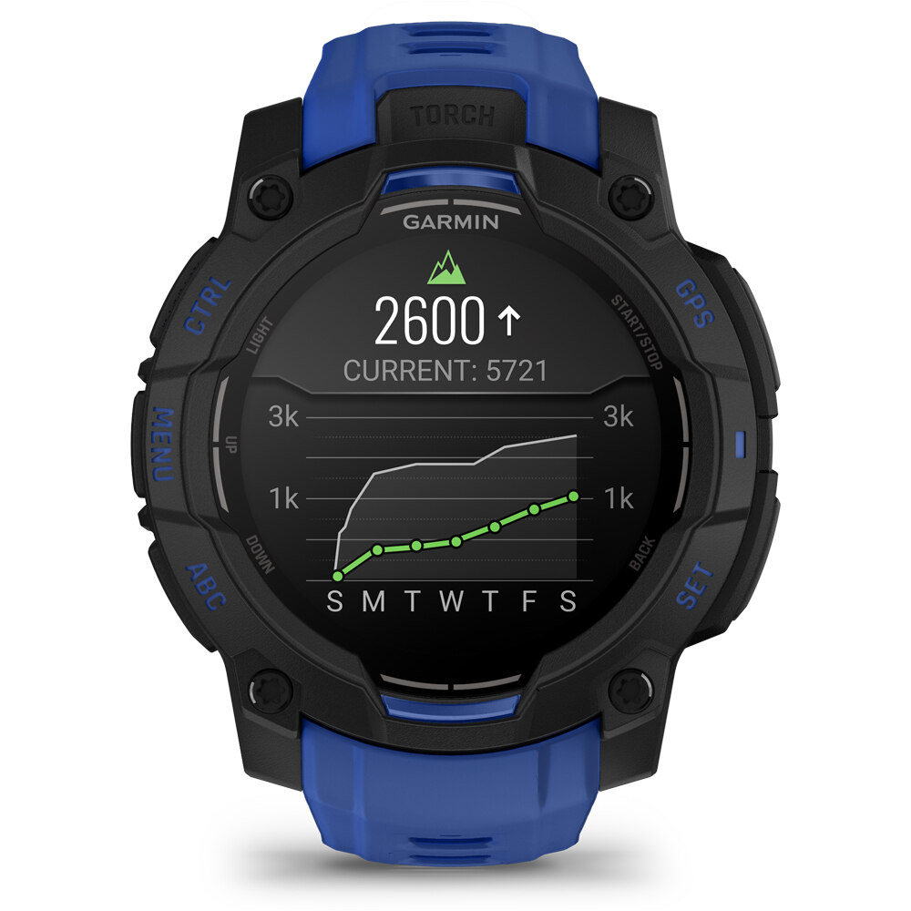 Garmin pulsómetros con gps Instinct 3  45 mm AMOLED SuperNova Negr 06