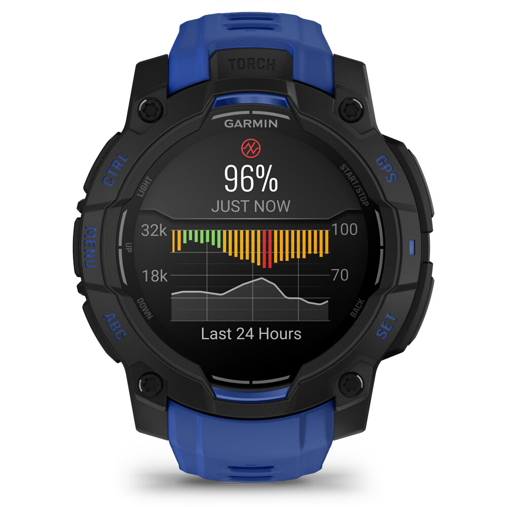 Garmin pulsómetros con gps Instinct 3  45 mm AMOLED SuperNova Negr 07